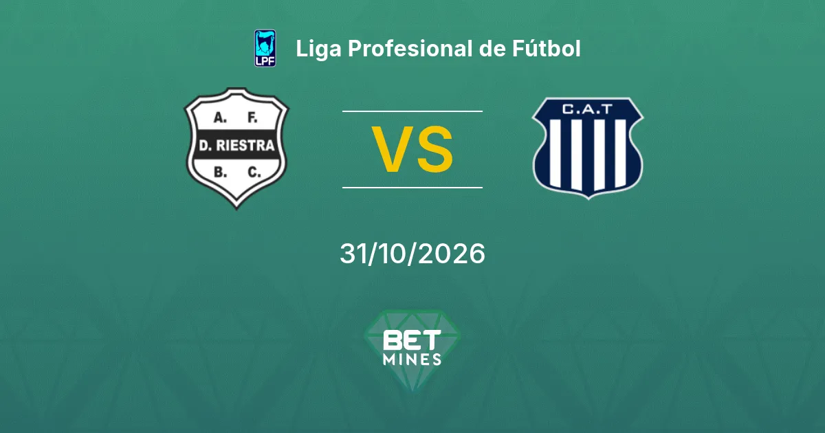Deportivo Riestra vs Talleres Córdoba Pronostico: anteprima e analisi della partita | Liga Profesional de Fútbol 31-10-2026
