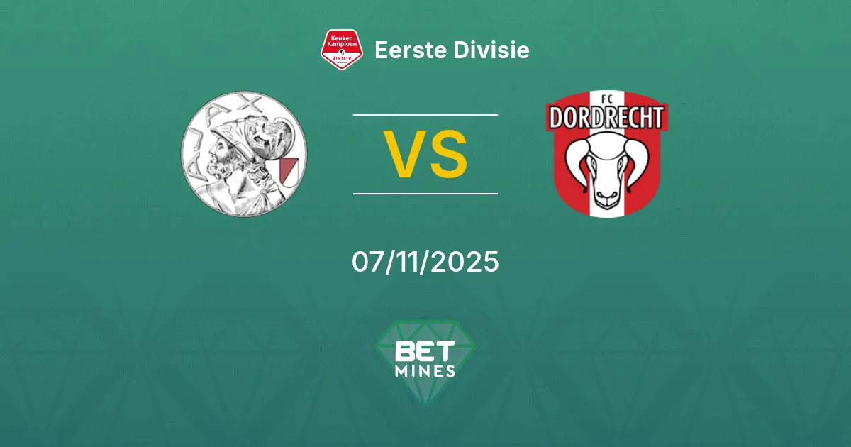 Jong Ajax vs FC Dordrecht Prediction: Match Preview and Analysis | Eerste Divisie 07-11-2025