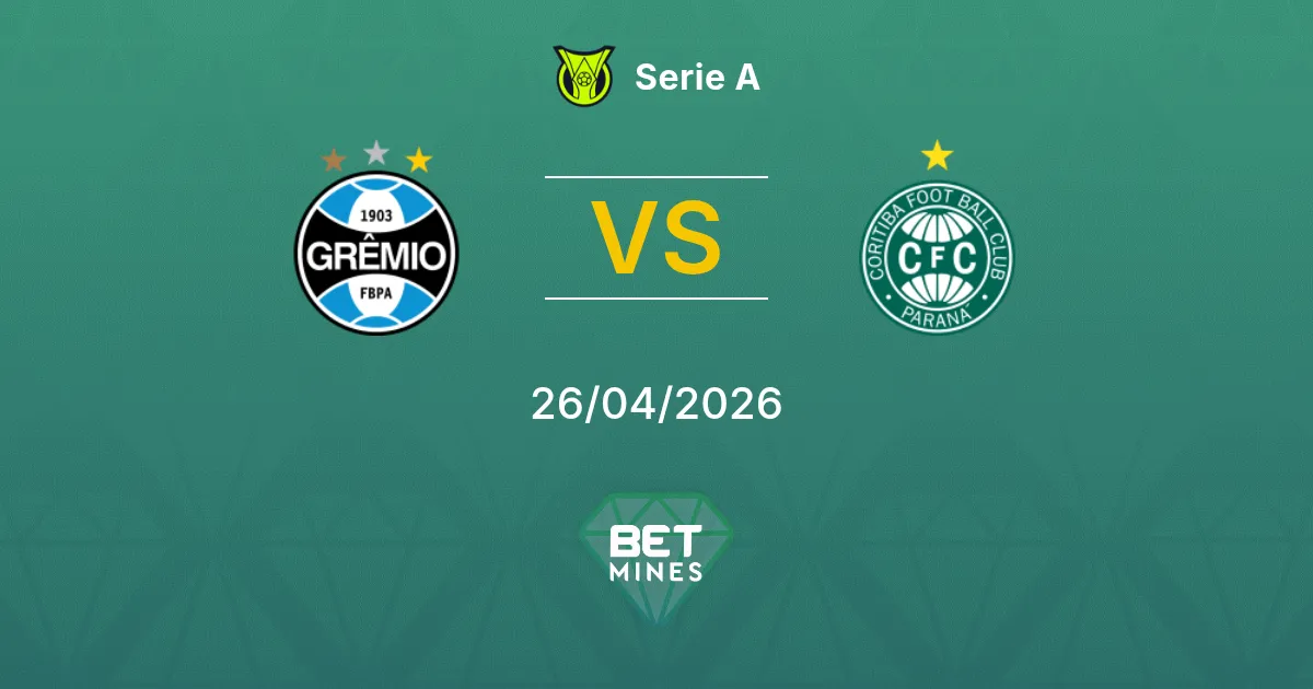 Grêmio vs Coritiba Pronóstico: Previa del Partido y Análisis | Serie A 26-04-2026