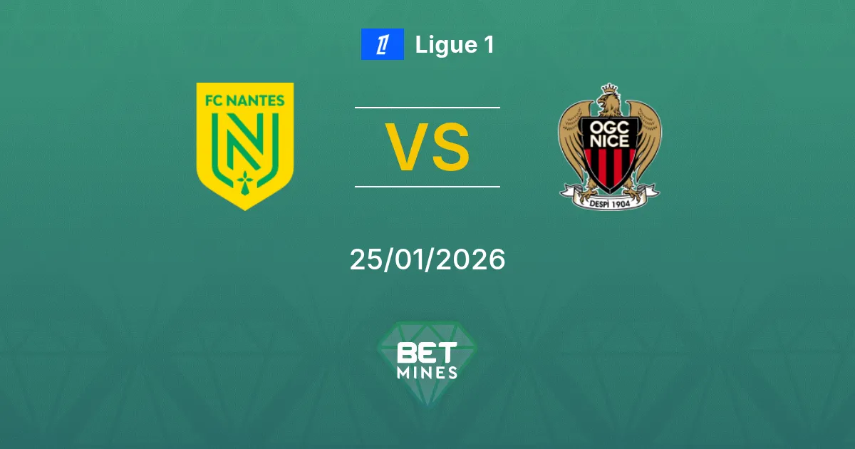 Nantes vs Nice Prediction: Match Preview and Analysis | Ligue 1 25-01-2026