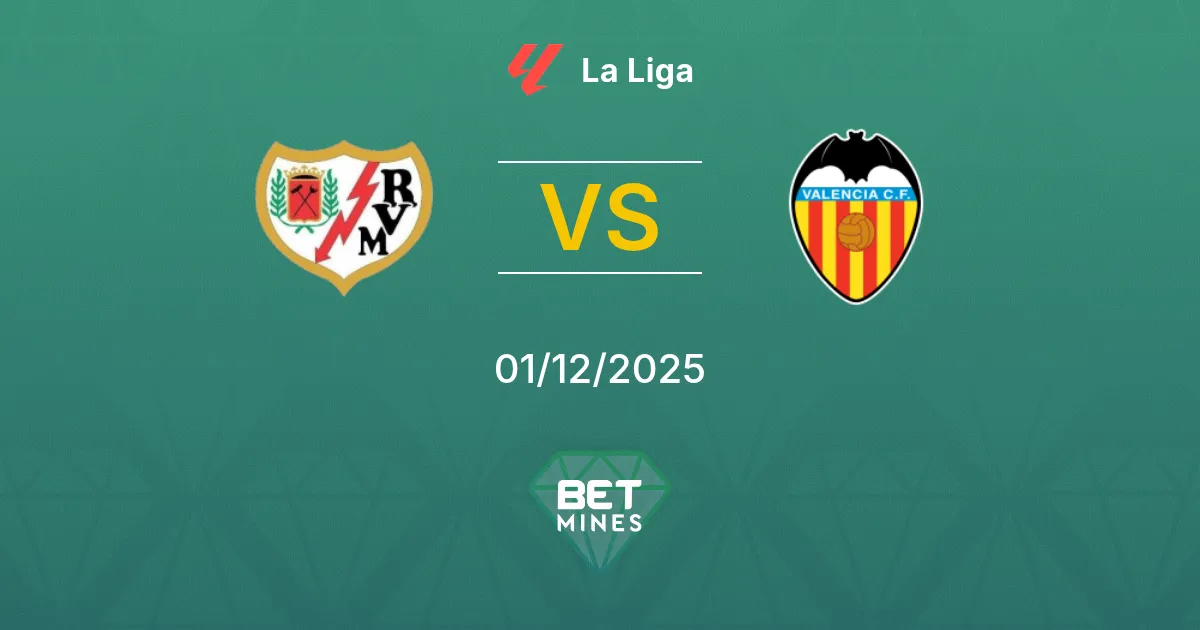 Rayo Vallecano vs Valencia Prediction: Match Preview and Analysis | La Liga 01-12-2025