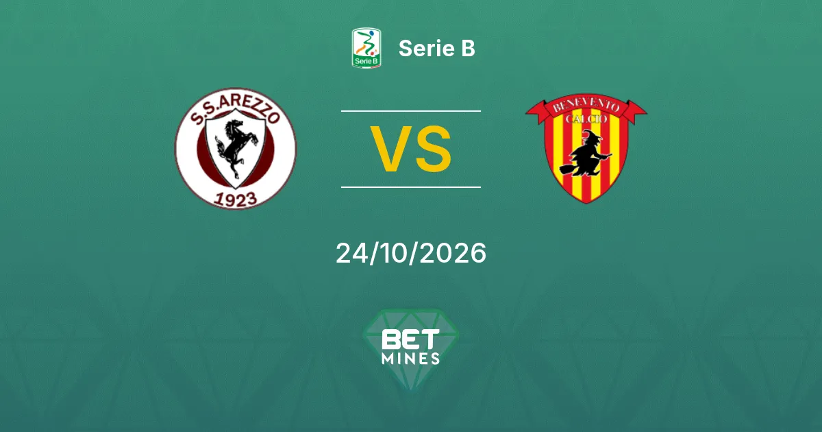Arezzo vs Benevento Pronostic : Présentation et analyse du match | Serie B 24-10-2026