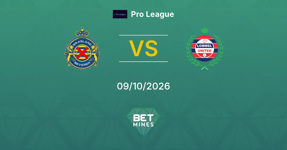SK Beveren vs Lommel SK Prediction: Match Preview and Analysis | Pro League 09-10-2026
