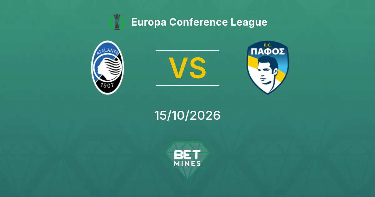 Atalanta x Pafos FC Palpite: prévia e análise da partida | Europa Conference League 15-10-2026