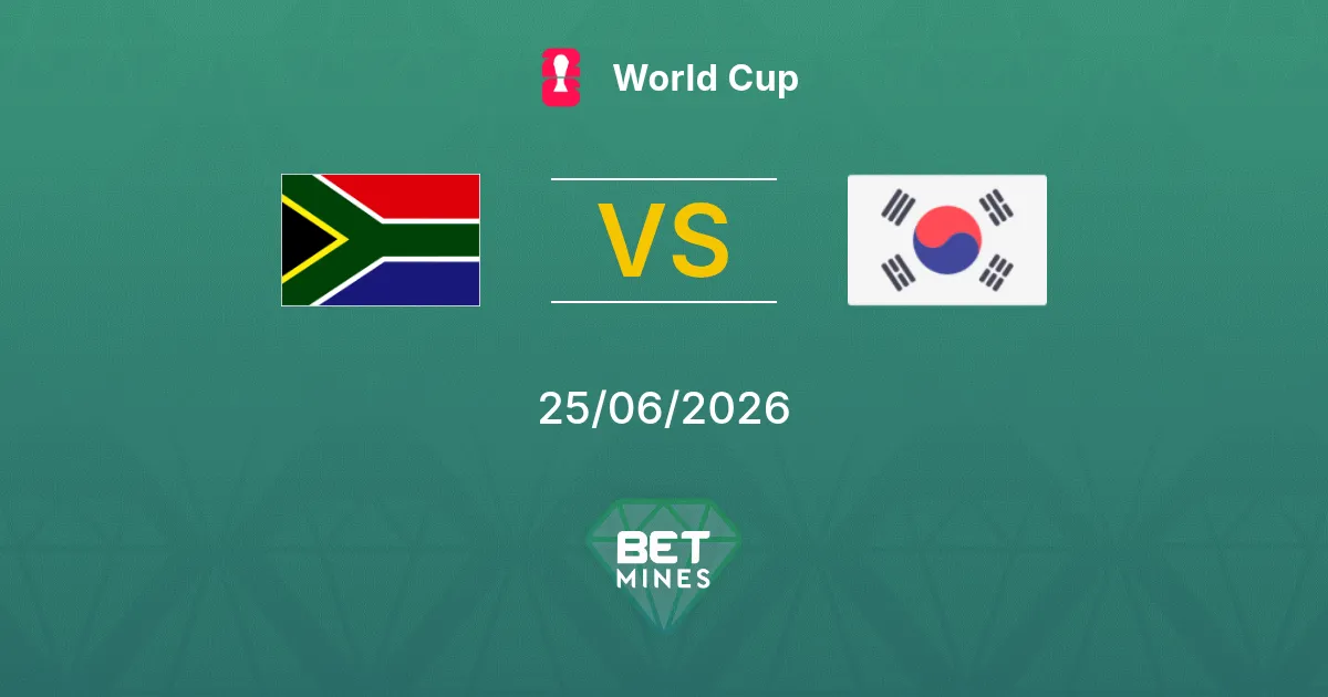 Sudáfrica vs República de Corea Pronóstico: Previa y Análisis | Mundial 25-06-2026