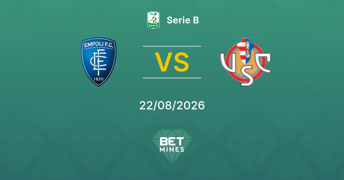 Empoli vs Cremonese Prediction: Match Preview and Analysis | Serie B 22-08-2026