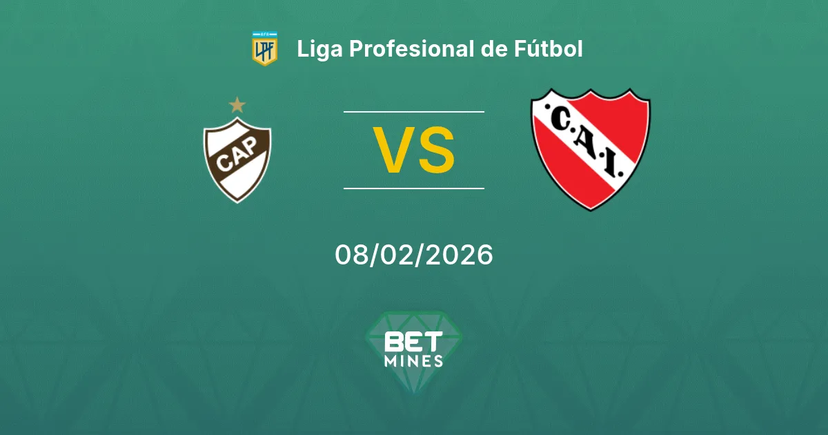 Platense vs Independiente Prediction: Match Preview and Analysis | Liga Profesional de Fútbol 08-02-2026