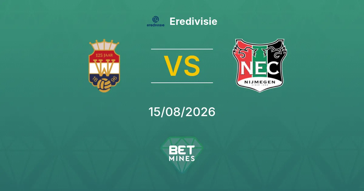 Pronostico Willem II vs NEC Nijmegen: Anteprima e Analisi della Partita | Eredivisie 15-08-2026