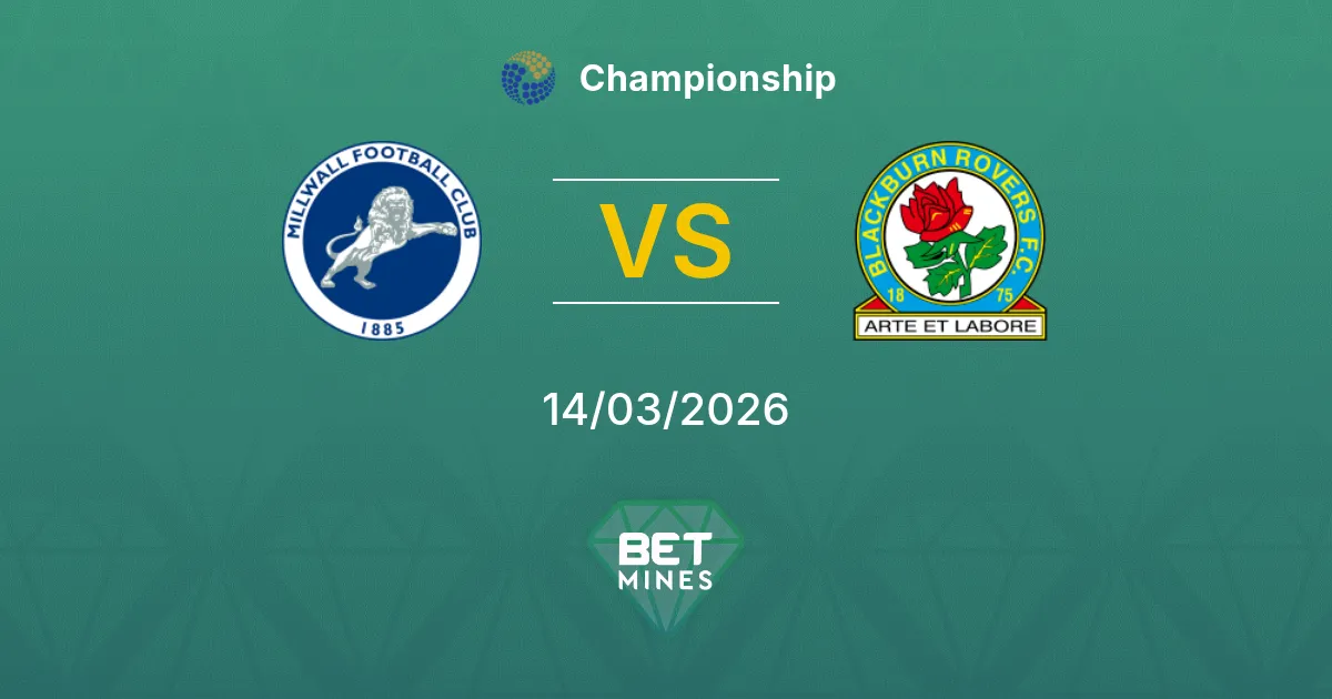 Millwall vs Blackburn Rovers Prediction: Match Preview and Analysis | Championship 14-03-2026