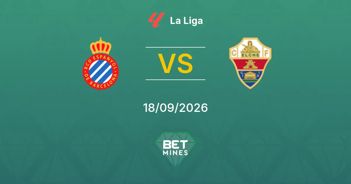 Palpite Espanyol x Elche: Prévia e Análise da Partida | La Liga 18-09-2026