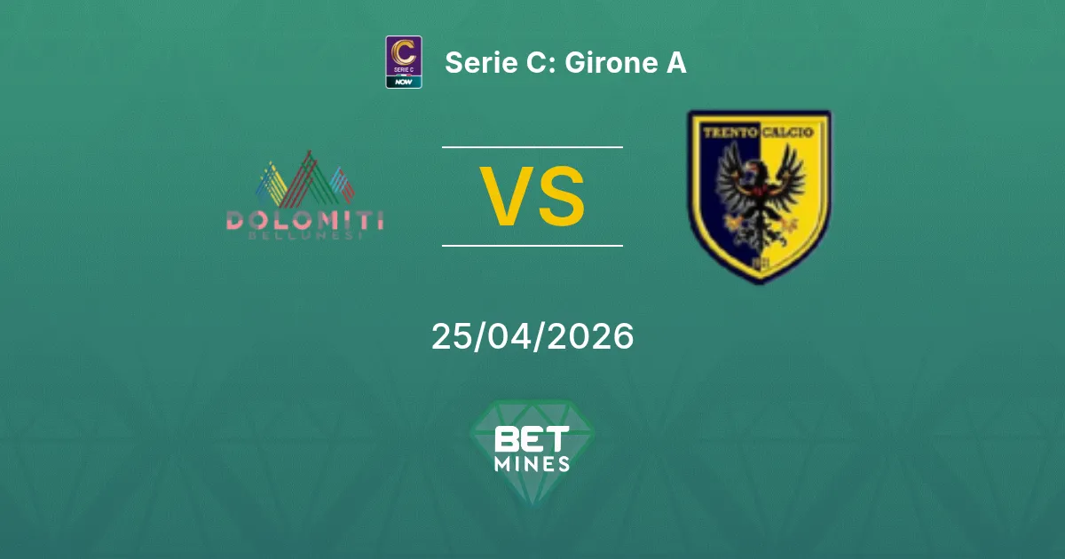 Dolomiti Bellunesi vs Trento Calcio 1921 Pronóstico: Previa y Análisis del Partido | Serie C: Grupo A 25-04-2026