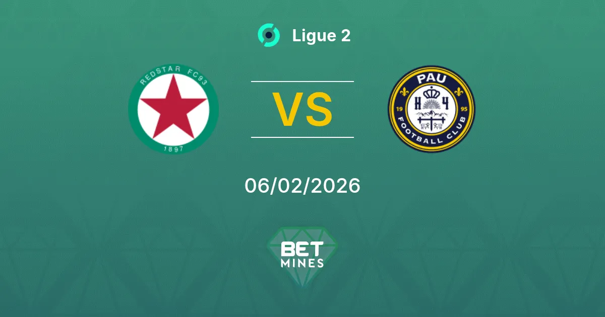Red Star vs Pau Prediction: Match Preview and Analysis | Ligue 2 06-02-2026