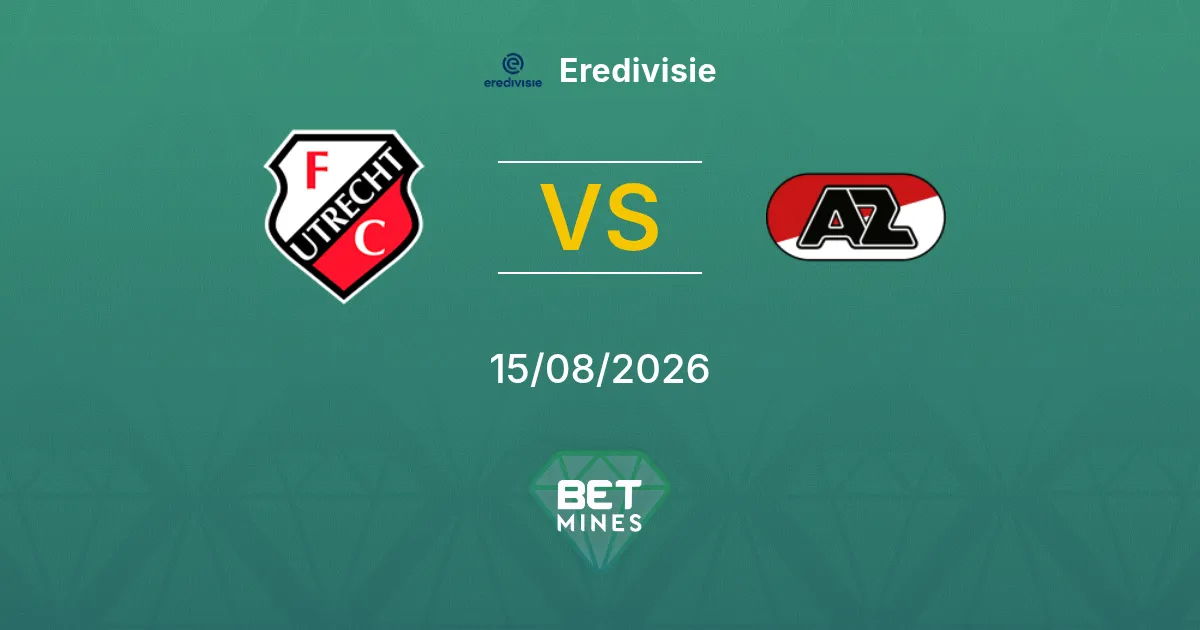 Pronostico FC Utrecht vs AZ: Anteprima e Analisi della Partita | Eredivisie 15-08-2026