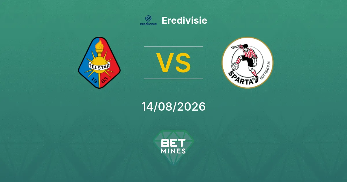 Pronostico Telstar vs Sparta Rotterdam: Anteprima e Analisi della Partita | Eredivisie 14-08-2026