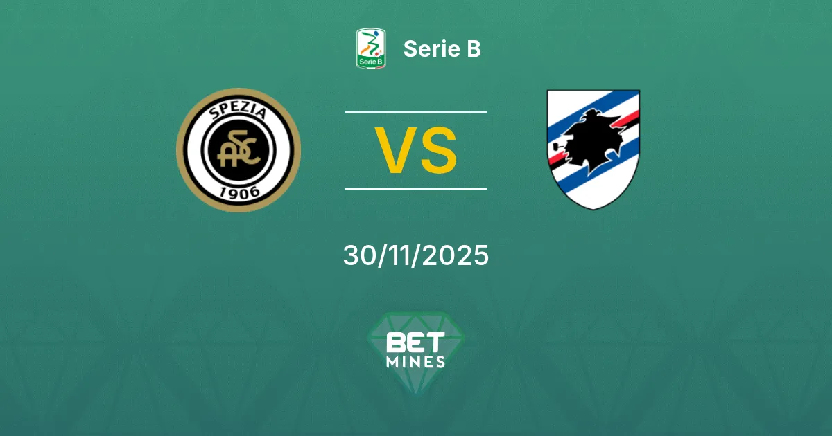 Spezia vs Sampdoria Prediction: Match Preview and Analysis | Serie B 30-11-2025