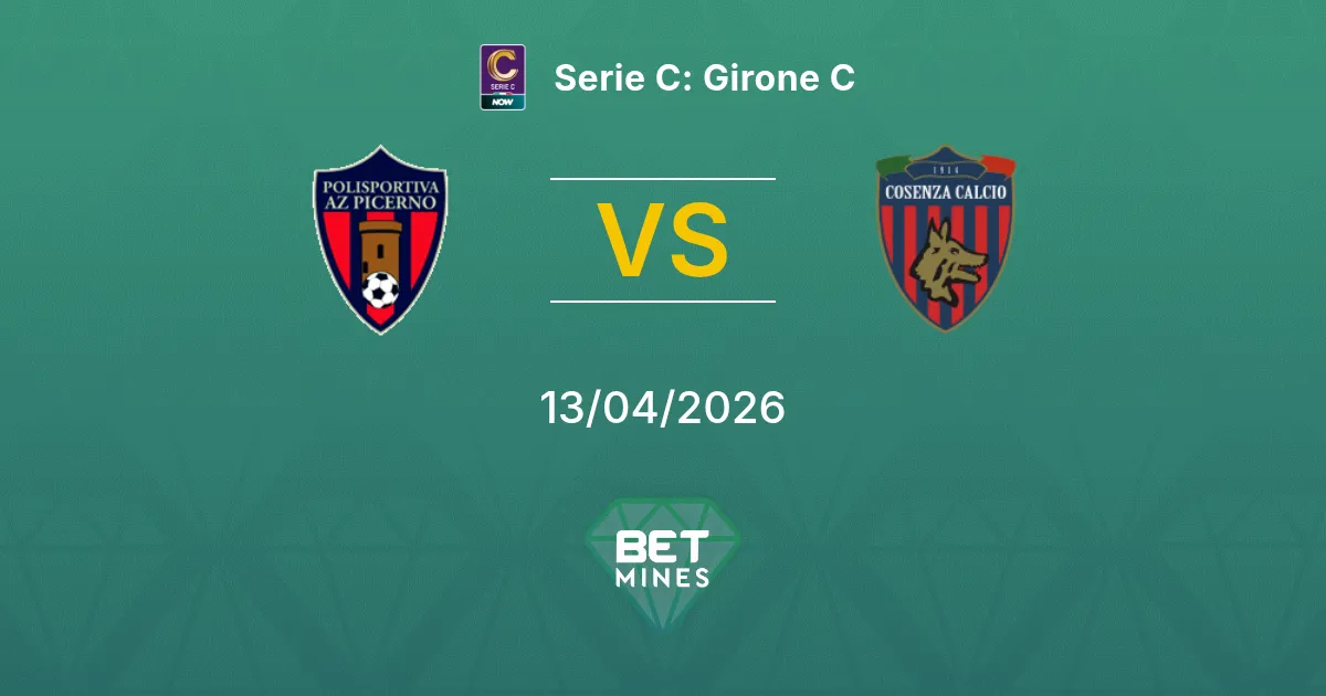 Picerno vs Cosenza Pronóstico: Previa y Análisis del Partido | Serie C: Grupo C 13-04-2026