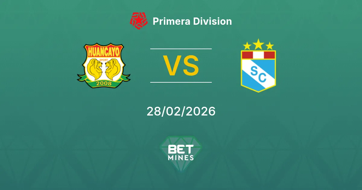 Sport Huancayo vs Sporting Cristal