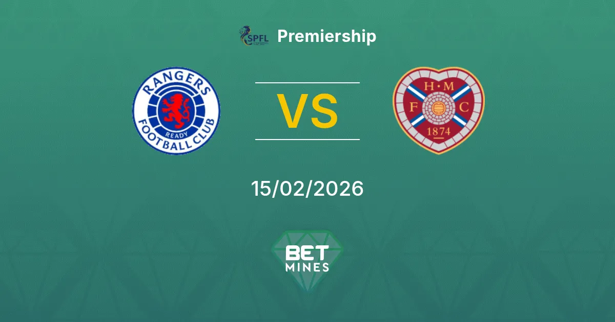 Rangers x Hearts Palpite: Prévia e Análise da Partida | Premiership 15-02-2026