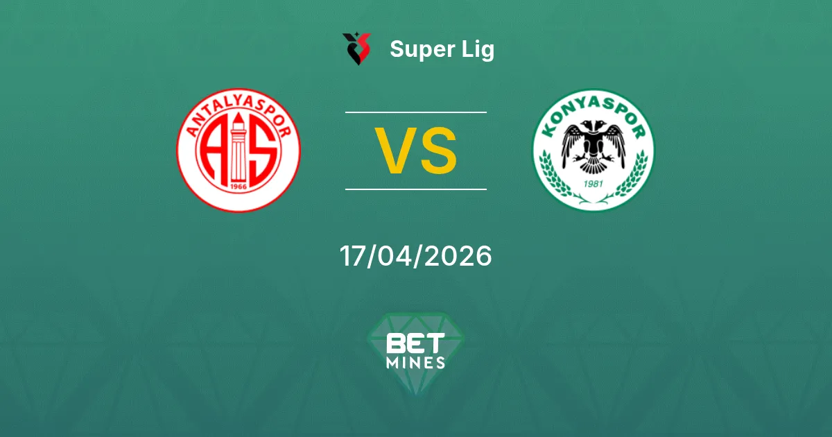 Antalyaspor vs Konyaspor Pronóstico: Previa y Análisis del Partido | Super Lig 17-04-2026