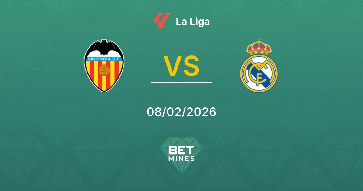 Valencia vs Real Madrid Prediction: Match Preview and Analysis | La Liga 08-02-2026
