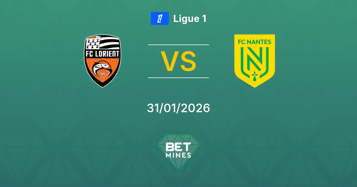 Lorient vs Nantes Prediction: Match Preview and Analysis | Ligue 1 31-01-2026