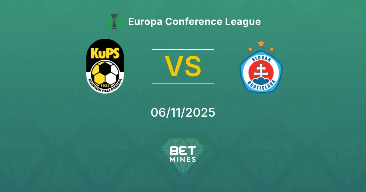 KuPS vs Slovan Bratislava Prediction: Match Preview and Analysis | Europa Conference League 06-11-2025
