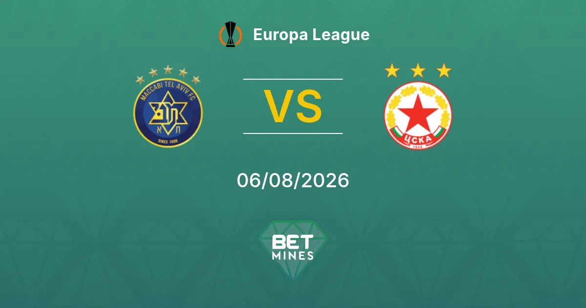 Pronóstico Maccabi Tel Aviv vs CSKA Sofia: Previa y Análisis del Partido | Europa League 06-08-2026
