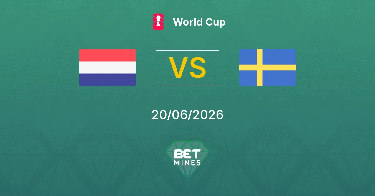 Países Bajos vs Suecia Pronóstico: Previa y Análisis del Partido | Mundial 20-06-2026