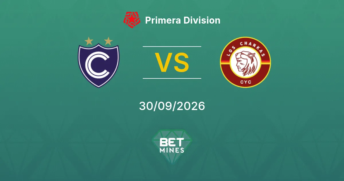 Cienciano vs Los Chankas Pronostic : présentation et analyse du match | Primera División 30-09-2026