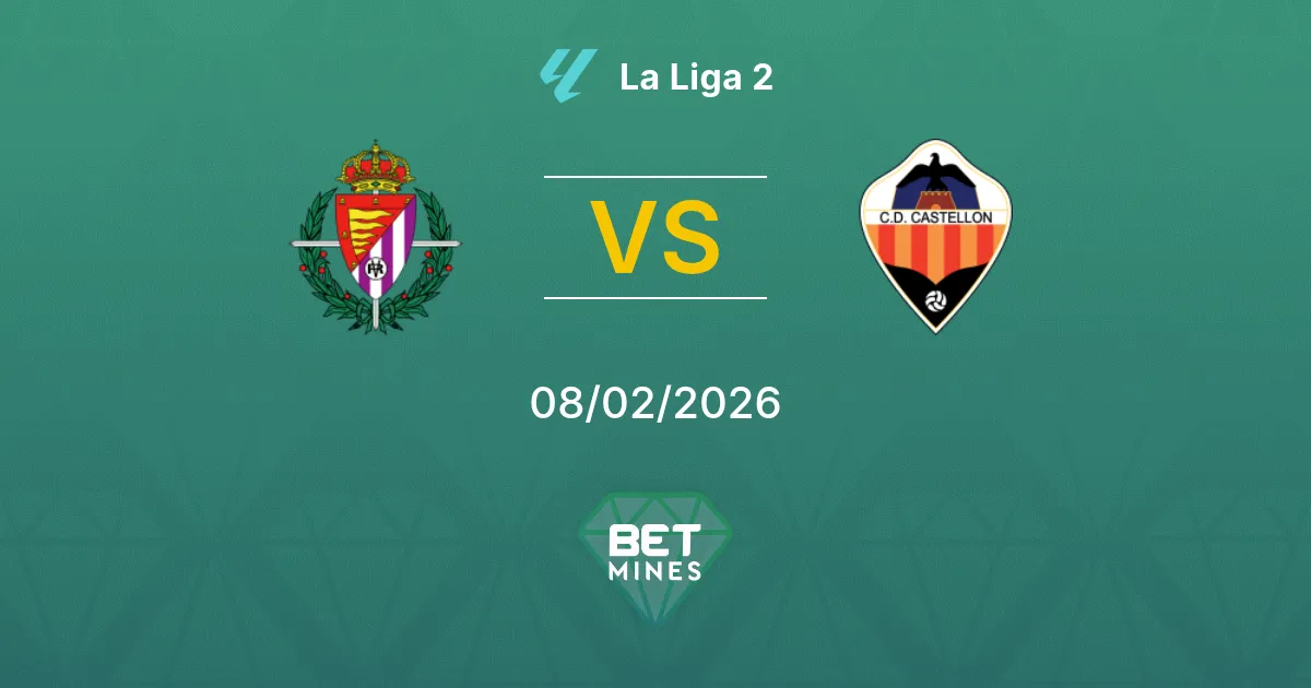 Real Valladolid vs Castellón Prediction: Match Preview and Analysis | La Liga 2 08-02-2026
