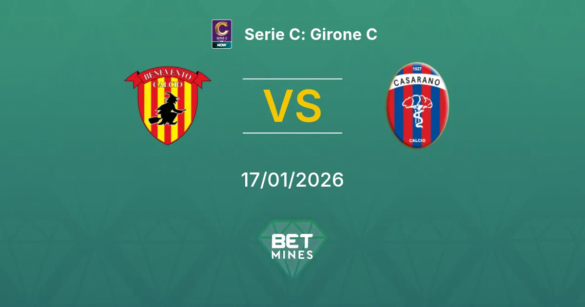 Benevento vs Casarano Pronostico: Anteprima e Analisi della Partita | Serie C: Girone C 17-01-2026