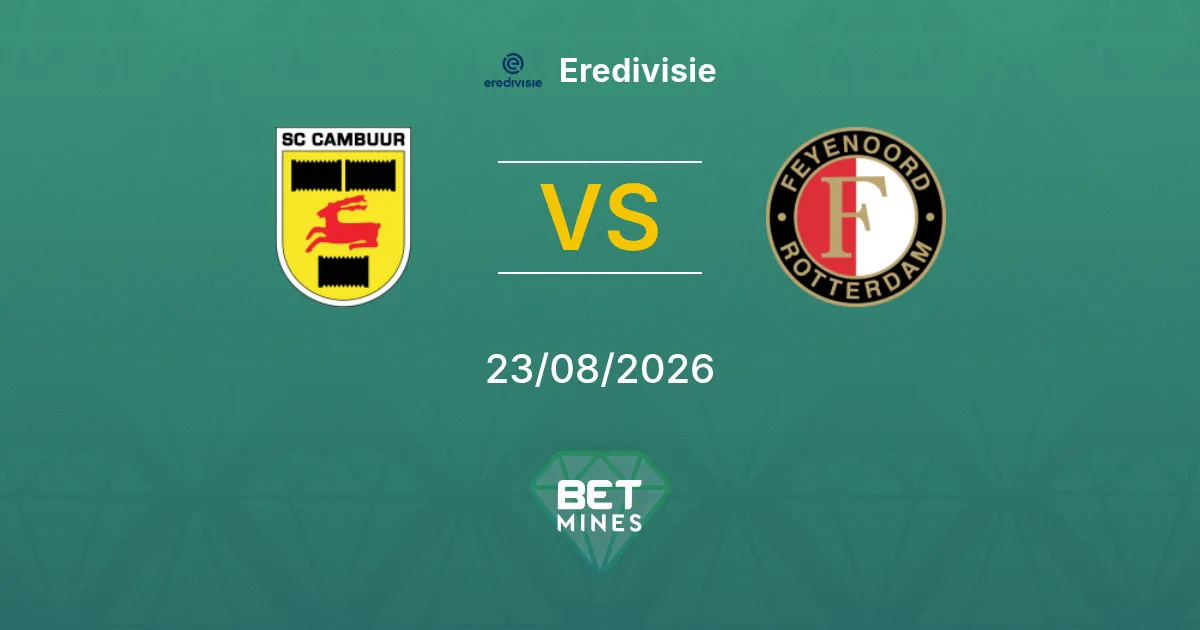 Pronostico SC Cambuur vs Feyenoord: Anteprima e Analisi della Partita | Eredivisie 23-08-2026