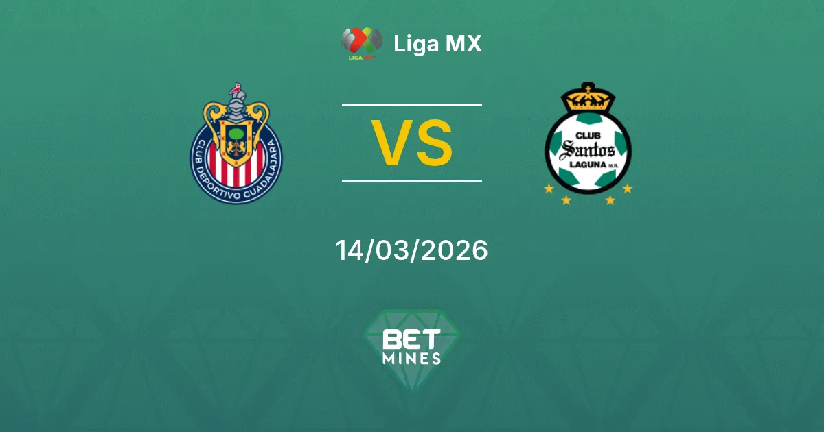 Guadalajara vs Santos Laguna Prediction: Match Preview and Analysis | Liga MX 14-03-2026