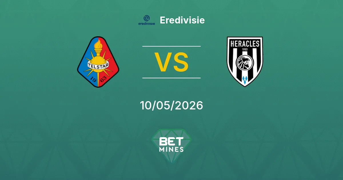 Telstar vs Heracles Almelo Pronóstico: Previa y Análisis del Partido | Eredivisie 10-05-2026