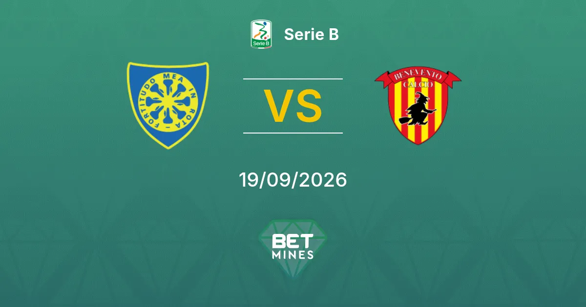 Pronóstico Carrarese vs Benevento: Previa y análisis del partido | Serie B 19-09-2026