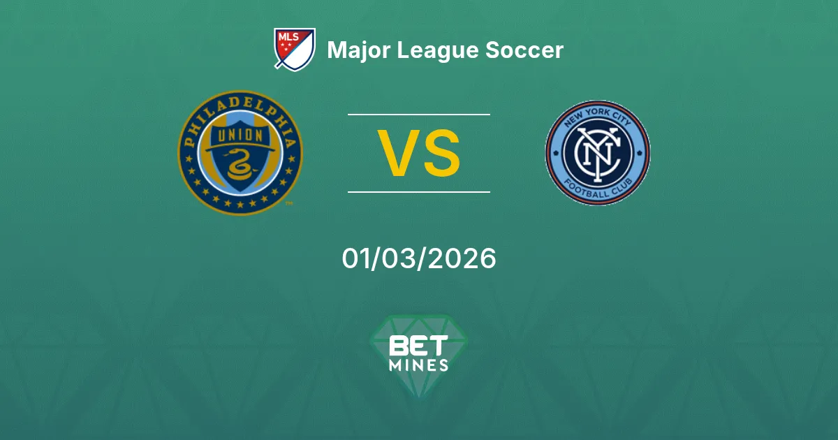 Philadelphia Union vs New York City Pronostic : Aperçu et Analyse du Match | Major League Soccer 01-03-2026