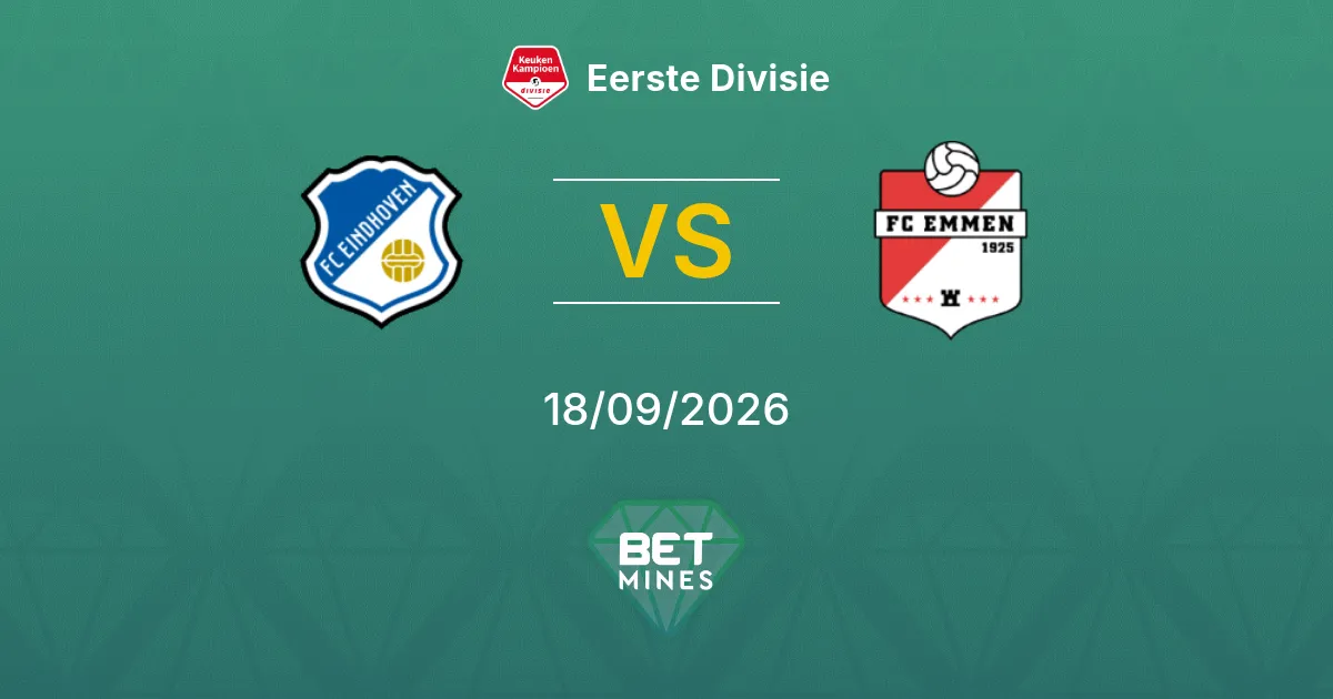 FC Eindhoven x FC Emmen Palpite: Prévia e Análise da Partida | Eerste Divisie 18-09-2026