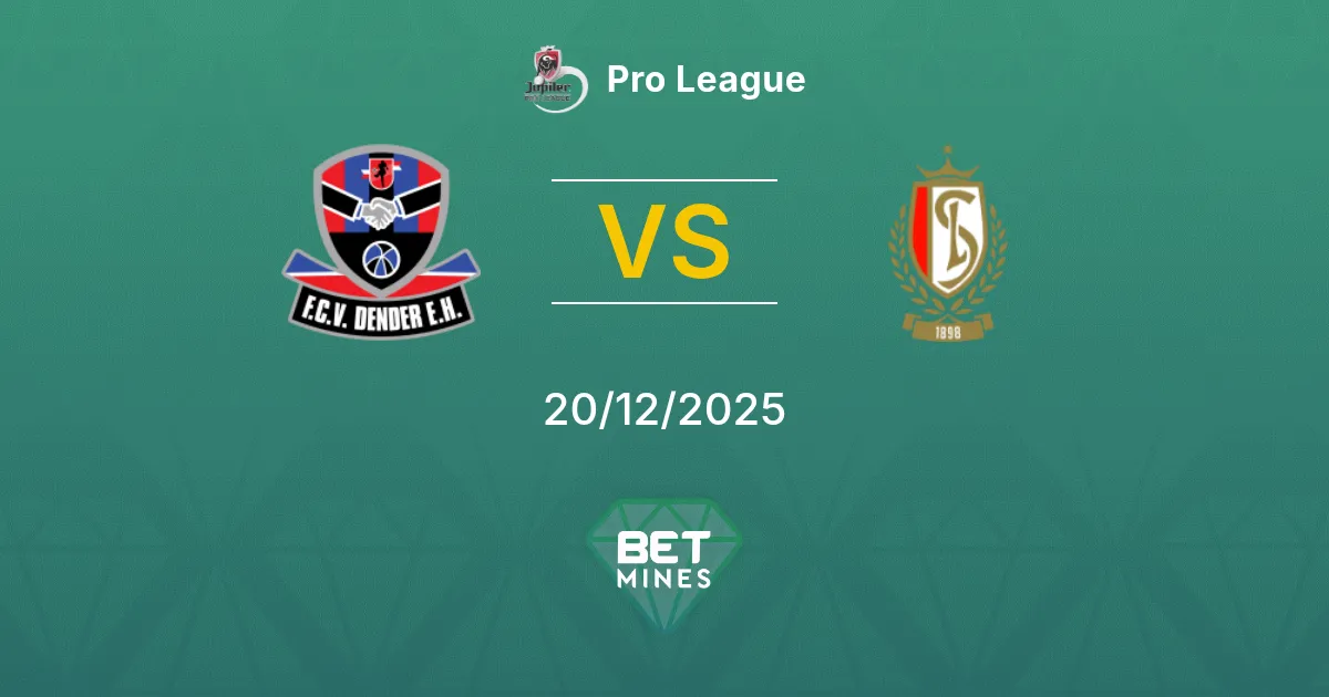 Dender vs Standard Liegi Pronostico: Anteprima e Analisi della Partita | Pro League 20-12-2025