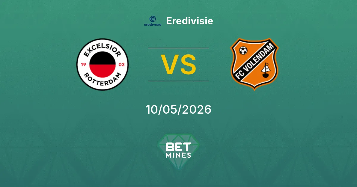 Excelsior vs FC Volendam Pronóstico: Previa y Análisis del Partido | Eredivisie 10-05-2026