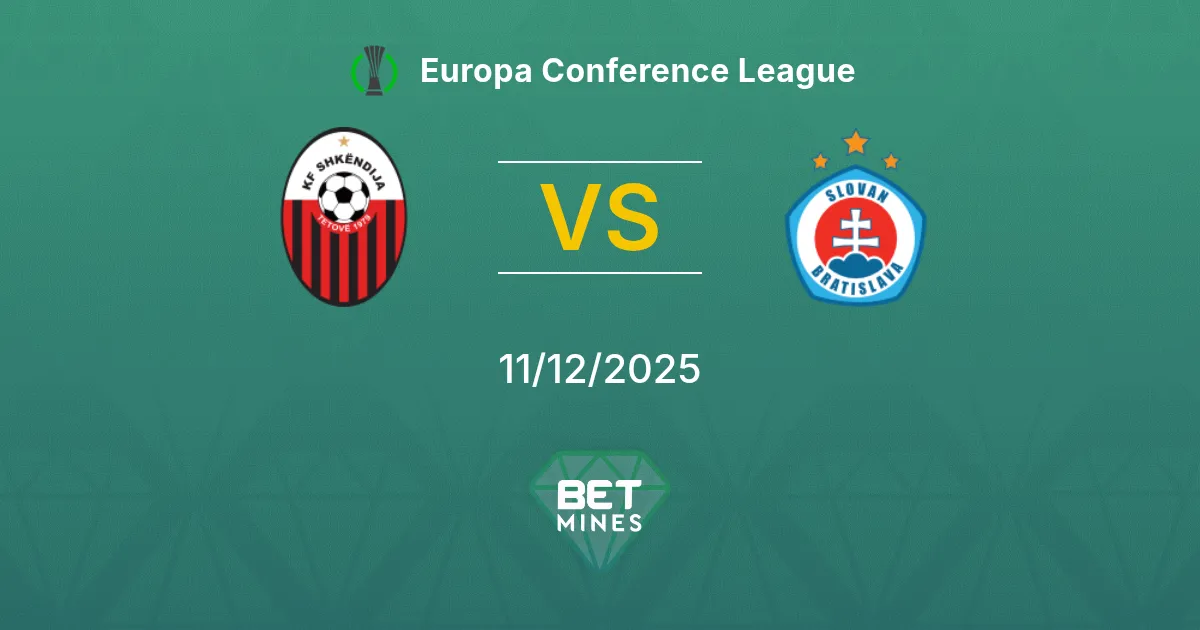 Skendija 79 vs Slovan Bratislava Pronostico: Anteprima e Analisi della Partita | Europa Conference League 11-12-2025