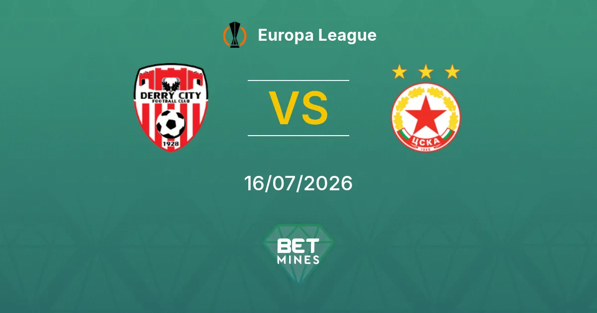 Derry City vs CSKA Sofía Pronóstico: Previa y Análisis del Partido | Europa League 16-07-2026