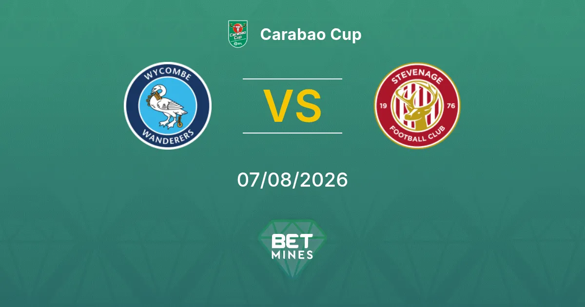 Palpite Wycombe Wanderers x Stevenage: Prévia e Análise da Partida | Carabao Cup 07-08-2026