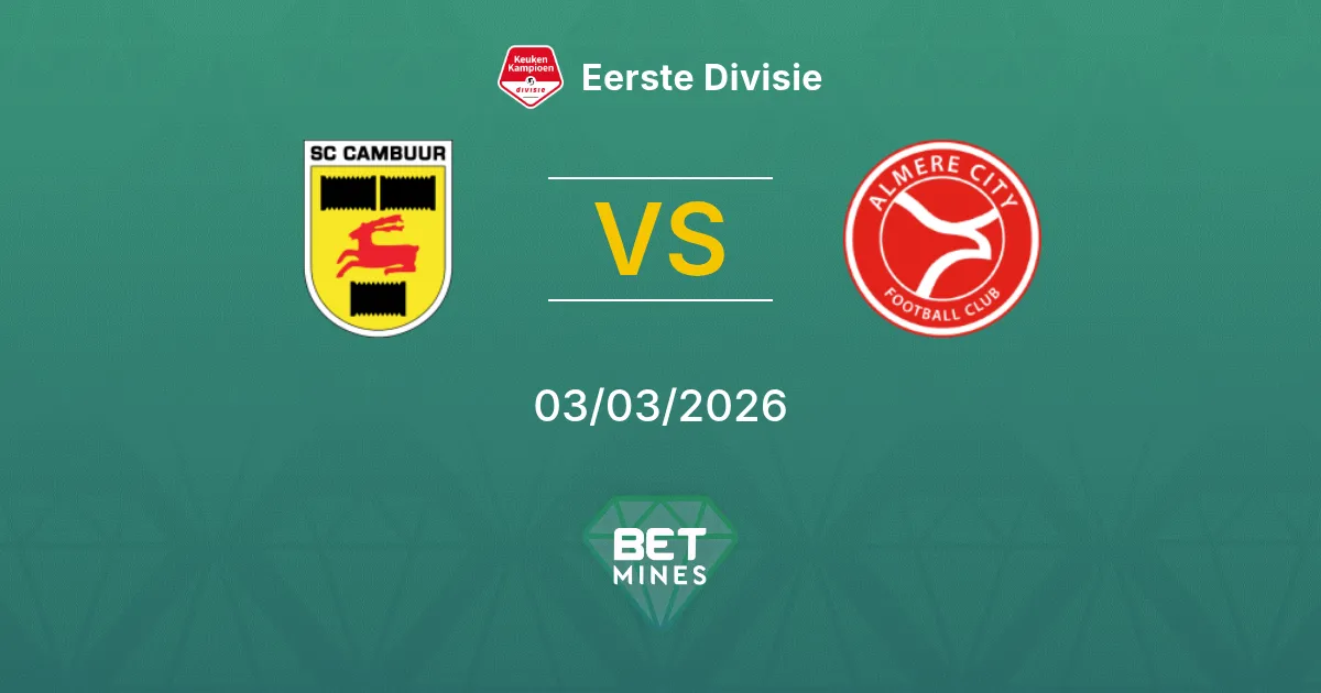 SC Cambuur vs Almere City Prediction: Match Preview and Analysis | Eerste Divisie 03-03-2026