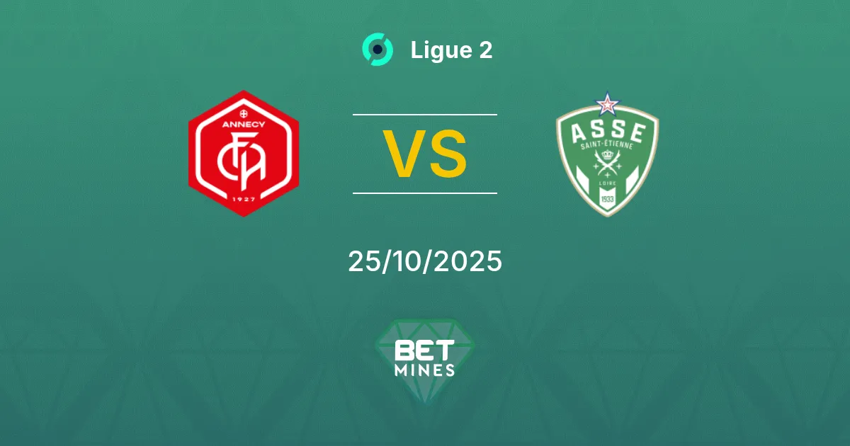 Annecy vs Saint-Étienne Prediction: Match Preview and Analysis | Ligue 2 25-10-2025