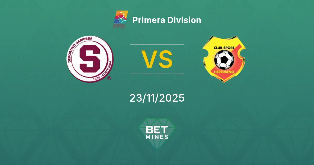 Deportivo Saprissa vs Herediano Prediction: Match Preview and Analysis | Primera Division 23-11-2025