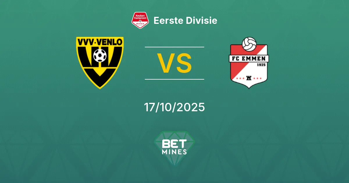 VVV-Venlo vs FC Emmen Pronostico: Anteprima e Analisi della Partita | Eerste Divisie 17-10-2025