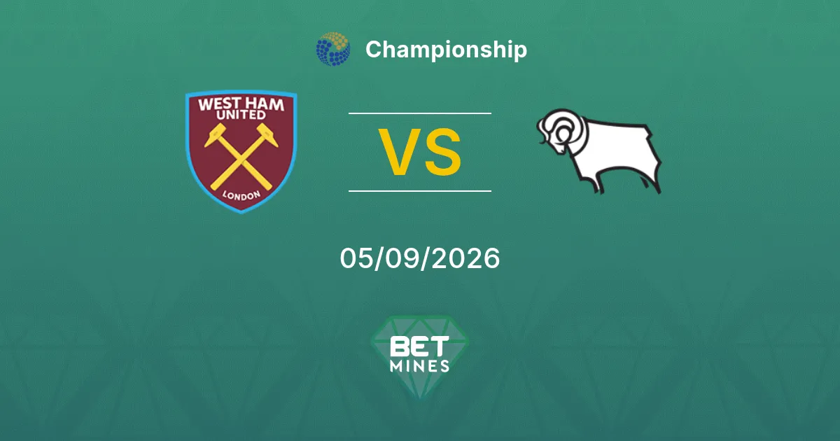 West Ham United vs Derby County Prediction: Match Preview and Analysis | Championship 05-09-2026