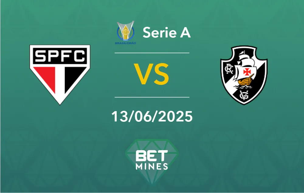 São Paulo vs Vasco da Gama Prediction: Match Preview and Analysis | Brasileirão Betano, Round 12