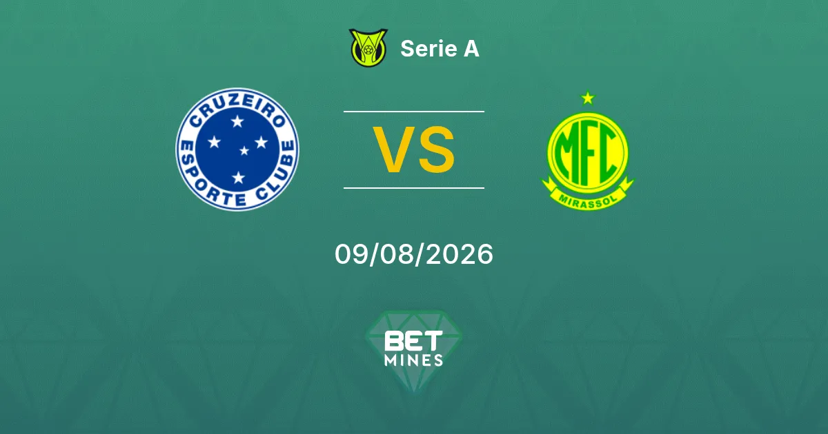 Palpite Cruzeiro x Mirassol: Prévia e Análise da Partida | Série A 09-08-2026
