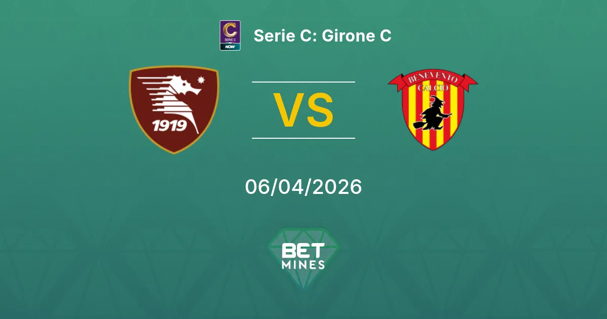 Salernitana vs Benevento Pronóstico: Previa del Partido y Análisis | Serie C: Grupo C 06-04-2026